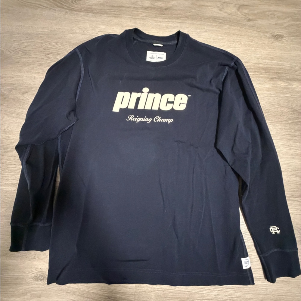 Reigning Champ Prince Dark Blue Long Sleeve Men's Tee